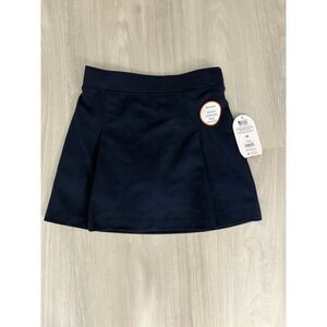 Girl Wonder Nation School Uniform Stretch Ponte Knit Scooter Skirt 6X Blue